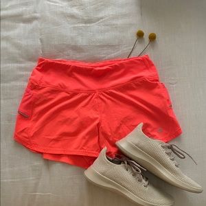 Athleta Highlighter Pink Running Shorts!